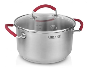 Кастрюля Rondell Sorge RDS-1220 3.1л. d=20см (с крышкой) стальной от магазина РЭССИ