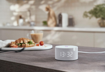 Умная колонка Yandex Станция Мини с часами Алиса серый 10W 1.0 BT 10м (YNDX-00020G) от магазина РЭССИ