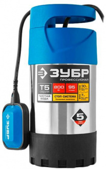 Насос дренажный Зубр НПЧ-Т5-800-С 800Вт 5700л/час от магазина РЭССИ