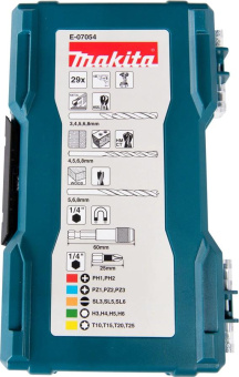 Набор бит и сверл Makita E-07054 универсал. (29пред.) для шуруповертов/дрелей от магазина РЭССИ