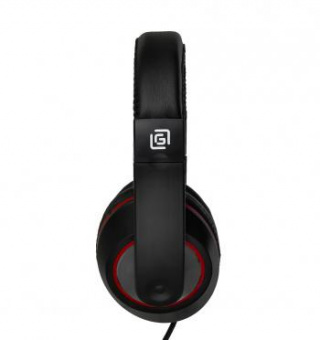 Наушники с микрофоном Оклик HS-L390G DRAGON черный/красный 1.8м мониторные оголовье (1100413) от магазина РЭССИ