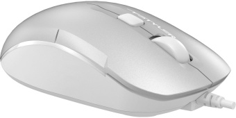 Мышь A4Tech Fstyler FM26S серебристый/белый оптическая (1600dpi) silent USB для ноутбука (4but) от магазина РЭССИ