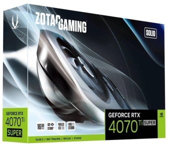Видеокарта Zotac PCI-E 4.0 RTX 4070 Ti SUPER SOLID NVIDIA GeForce RTX 4070TI Super 16Gb 256bit GDDR6X 2610/21000 HDMIx1 DPx3 HDCP Ret от магазина РЭССИ