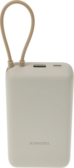 Мобильный аккумулятор Xiaomi BHR8851GL 20000mAh 33W 3A USB-A/USB-C бежевый от магазина РЭССИ