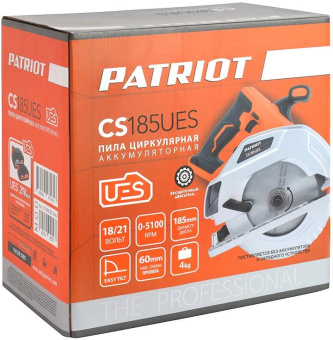 Циркулярная пила (дисковая) Patriot CS 185UES 260Вт (ручная) D диска.:185мм (110303185) от магазина РЭССИ