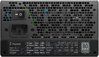 Блок питания Fractal Design ATX 550W ION+2 560 80+ platinum (24+4+4pin) APFC 140mm fan 6xSATA Cab Manag RTL от магазина РЭССИ