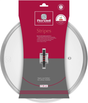 Крышка Rondell Stripes RDA-1621 d=26см крыш.прозрачный руч.серый от магазина РЭССИ