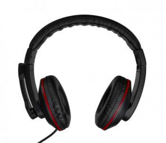 Наушники с микрофоном Оклик HS-L390G DRAGON черный/красный 1.8м мониторные оголовье (1100413) от магазина РЭССИ
