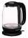 Чайник электрический Starwind SKG1210 1.7л. 2200Вт черный (корпус: стекло) от магазина РЭССИ