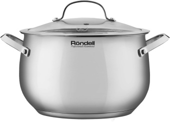 Кастрюля Rondell Calypso RDS-1672 5.8л. d=22см (с крышкой) стальной от магазина РЭССИ
