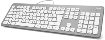 Клавиатура Hama KC-700 серебристый USB от магазина РЭССИ
