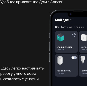 Умная колонка Yandex Станция Миди YNDX-00054ORG Алиса оранжевый 24W 1.0 BT/Wi-Fi 10м от магазина РЭССИ