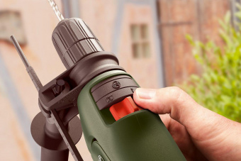 Дрель ударная Bosch EasyImpact 600 600Вт патрон:быстрозажимной реверс (кейс в комплекте) (0603133020) от магазина РЭССИ