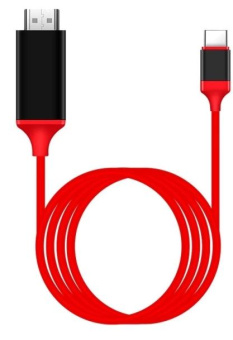 Кабель-переходник аудио-видео Premier L9G USB Type-C (m)/HDMI (m) 2м. красный (A2604RED) от магазина РЭССИ