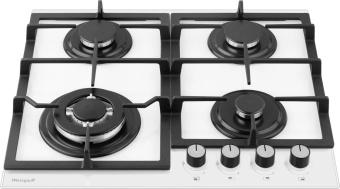 Газовая варочная поверхность Weissgauff HGG 641 WGV белый от магазина РЭССИ