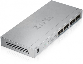 Коммутатор Zyxel GS1008HP GS1008HP-EU0101F 8G 8PoE+ 60W неуправляемый от магазина РЭССИ