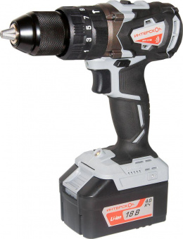 Дрель-шуруповерт Интерскол ДАУ-13/18В аккум. патрон:быстрозажимной (кейс в комплекте) (574.2.2.70) от магазина РЭССИ