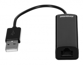 Сетевой адаптер Ethernet Digma D-USB2-LAN100 USB 2.0 (упак.:1шт) от магазина РЭССИ