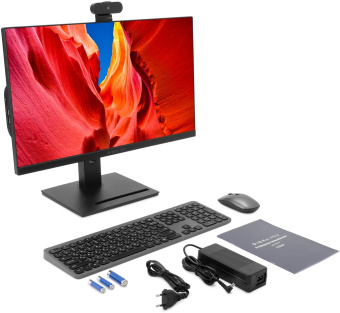 Моноблок Digma Pro Vision 23.8" Full HD i7 1255U (1.7) 16Gb SSD512Gb UHDG CR Windows 11 Pro Eth WiFi BT 90W клавиатура мышь Cam черный 1920x1080 от магазина РЭССИ