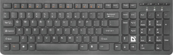 Клавиатура + мышь Defender Columbia C-775 клав:черный мышь:черный USB беспроводная slim Multimedia (45775) от магазина РЭССИ