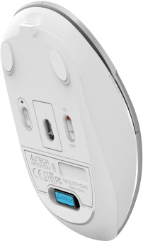 Мышь A4Tech Fstyler FB26CS Air серебристый/белый оптическая (2000dpi) silent беспроводная BT/Radio USB для ноутбука (4but) от магазина РЭССИ