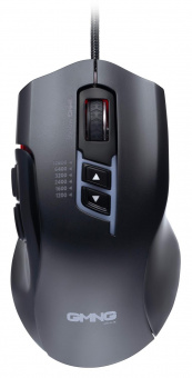 Мышь GMNG XM004 черный/красный оптическая (12800dpi) USB для ноутбука (8but) от магазина РЭССИ