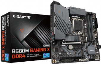 Материнская плата Gigabyte B660M GAMING X DDR4 Soc-1700 Intel B660 4xDDR4 mATX AC`97 8ch(7.1) 2.5Gg RAID+HDMI+DP от магазина РЭССИ