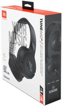 Гарнитура накладные JBL Tune 660 BT NC черный беспроводные bluetooth оголовье (JBLT660NCBLK) от магазина РЭССИ