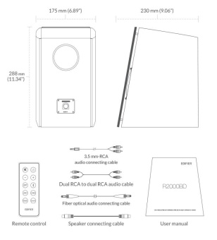 Колонки Edifier R2000DB 2.0 темное дерево 120Вт BT от магазина РЭССИ