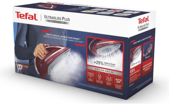 Утюг Tefal FV6820E0 2800Вт вишневый/серебристый от магазина РЭССИ