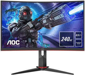 Монитор AOC 27" Gaming C27G2ZU черный/красный VA LED 0.5ms 16:9 HDMI M/M матовая HAS Piv 300cd 178гр/178гр 1920x1080 240Hz DP FHD USB 5.5кг от магазина РЭССИ