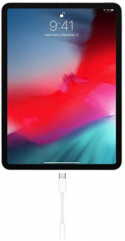 Переходник Apple MU7E2ZM/A Jack 3.5 (f)-USB Type-C (m) белый от магазина РЭССИ