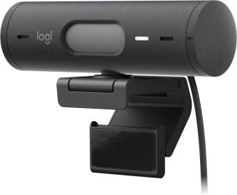 Камера Web Logitech HD Webcam Brio 500 черный 4Mpix (1920x1080) USB Type-C с микрофоном (960-001424) от магазина РЭССИ