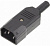 Вилка Lanmaster LAN-IEC-320-C14/90 угловая от магазина РЭССИ