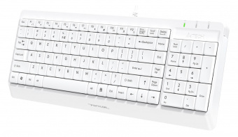 Клавиатура + мышь A4Tech Fstyler F1512 клав:белый мышь:белый USB (F1512 WHITE) от магазина РЭССИ