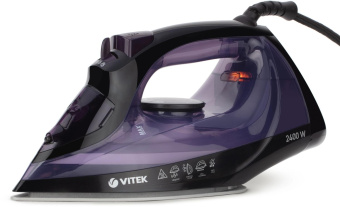 Утюг Vitek VT-8316 2400Вт черный/фиолетовый от магазина РЭССИ