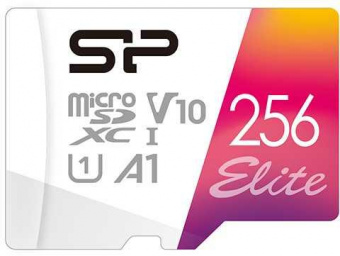 Флеш карта microSDXC 256Gb Class10 Silicon Power SP256GBSTXBV1V20SP Elite + adapter от магазина РЭССИ