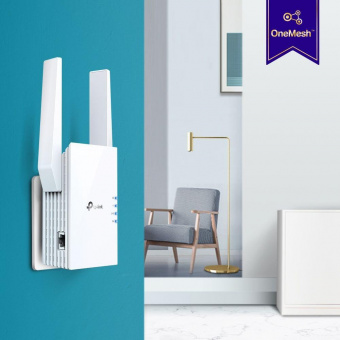 Повторитель беспроводного сигнала TP-Link RE605X AX1800 10/100/1000BASE-TX белый от магазина РЭССИ