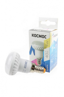 Лампа светодиодная КОСМОС LED4wR39E1430 4Вт Е14 3000K BL1 от магазина РЭССИ