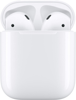 Гарнитура вкладыши Apple AirPods 2 белый беспроводные bluetooth в ушной раковине (MV7N2ZA/A) от магазина РЭССИ