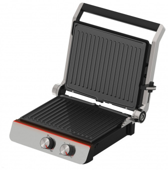Электрогриль Hyundai HYG-4046 2200Вт черный/серебристый от магазина РЭССИ