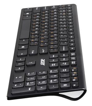 Клавиатура + мышь Acer OKR030 клав:черный мышь:черный USB беспроводная slim (ZL.KBDEE.005) от магазина РЭССИ