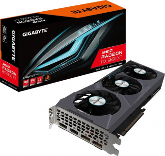 Видеокарта Gigabyte PCI-E 4.0 GV-R665XTEAGLE-8GD AMD Radeon RX 6650XT 8192Mb 128 GDDR6 2410/17500 HDMIx2 DPx2 HDCP Ret от магазина РЭССИ