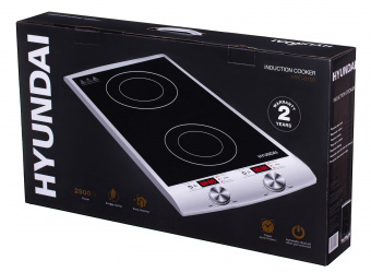 Плита Индукционная Hyundai HYC-0103 серебристый/черный стеклокерамика (настольная) от магазина РЭССИ