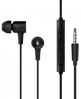 Гарнитура вкладыши Edifier P205 1.2м черный проводные в ушной раковине от магазина РЭССИ