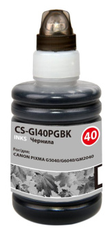 Чернила Cactus CS-GI40PGBK черный 140мл для Canon Pixma G5040/G6040/GM2040 от магазина РЭССИ