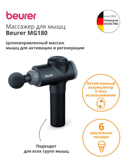 Массажер Beurer MG180 26Вт черный от магазина РЭССИ