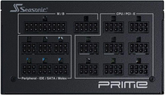 Блок питания Seasonic ATX 850W PRIME TX-850 80+ titanium 24pin APFC 135mm fan 14xSATA Cab Manag RTL от магазина РЭССИ