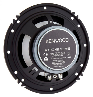 Колонки автомобильные Kenwood KFC-S1656 (без решетки) 330Вт 87дБ 4Ом 16см (6.5дюйм) (ком.:2кол.) коаксиальные однополосные от магазина РЭССИ