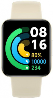 Смарт-часы Xiaomi Poco Watch BHR5724GL 1.6" AMOLED корп.бежевый рем.бежевый разм.брасл.:125-205мм от магазина РЭССИ